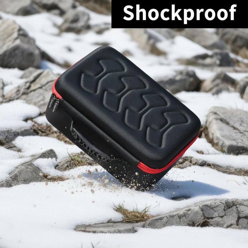 Comecase Travel Case for 4-Pairs Multiple Ski Googles, Portable Snowboard Snow Glasses Protective Storage Bag with Mesh Pocket for gloves, Veil, Spray & Accessories-Black (Case Only) - Image 5